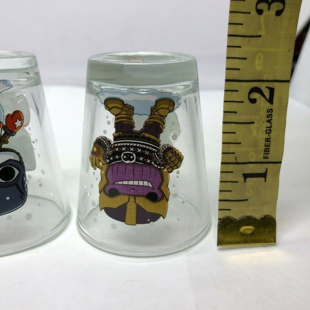 Funko Marvel Thanos Captain America Toothpick Holders Shot Glass Lot of 2 - Picture 8 of 8